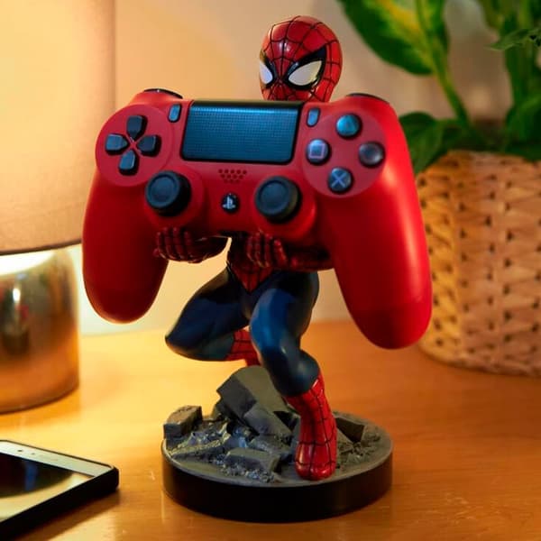 Spiderman figurklämningsfäste, 21 cm Cable Guy Display