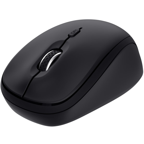 Yvi+ Trådløs mus Bluetooth / 2,4 GHz Sort Sort