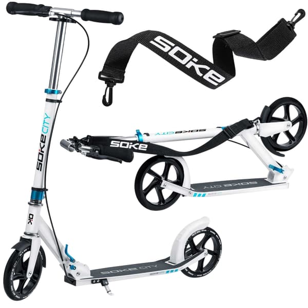 Vit SOKE CITY sparkcykel