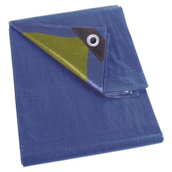 Presenning - Blå/Khaki - Stærk - 3 X 4 M