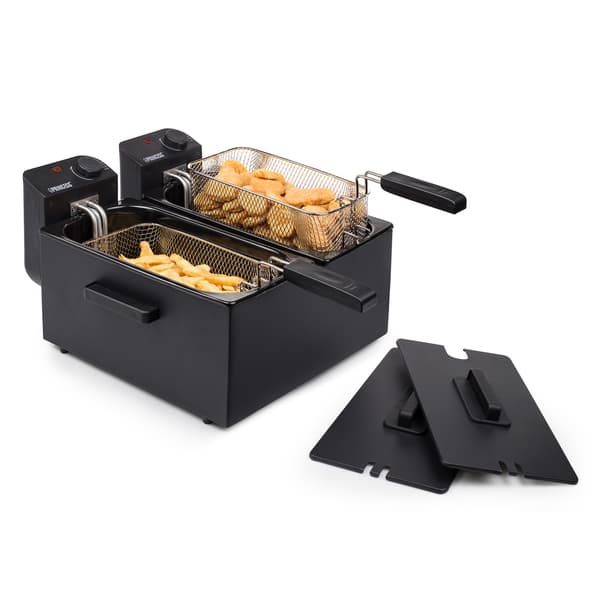 Rasvakeitin Double 2x3L 2x1800W Musta