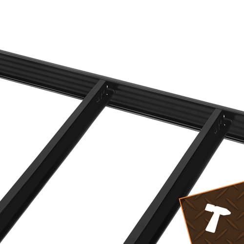 Opbevaringsreol - sort 180x100x60 Bigstreen