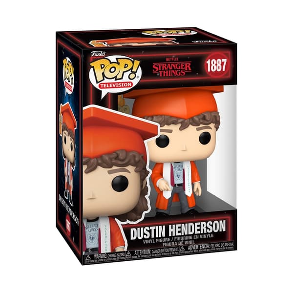 Stranger Things S5 Dustinin valmistujaisvinyylihahmo