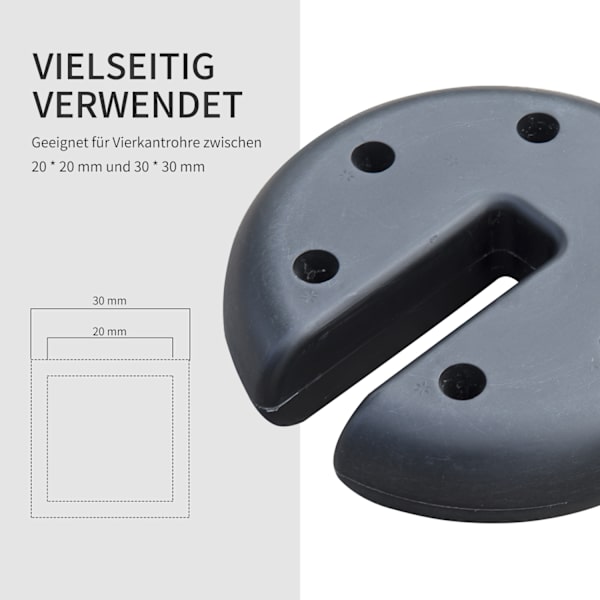 Pavilion Vægte Sæt Med 4 Teltvægte Til Base, 2,2 Kg, Sikkert Hold Til Festtelte Og Pavilloner