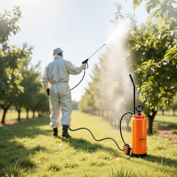 Betonsprøjte med hjulvogn, 14L rustfrit stål