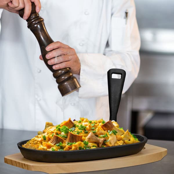 Serveringspanna med träbotten 2-pack