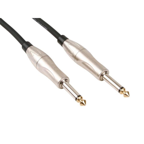 Patch kabel - jack 6,35 mm han til jack 6,35 mm han - mono - 2 M