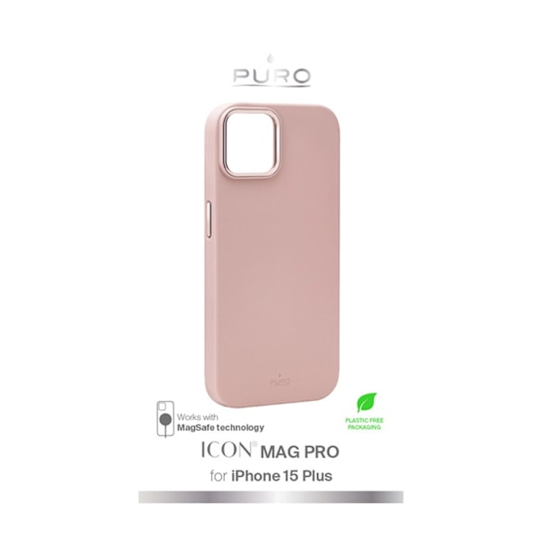 PURO ICON MAG PRO - Etui til iPhone 15 Plus MagSafe (Rose)