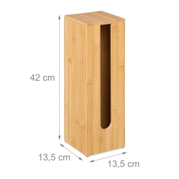 WC-paperirullien säilytys bambussa