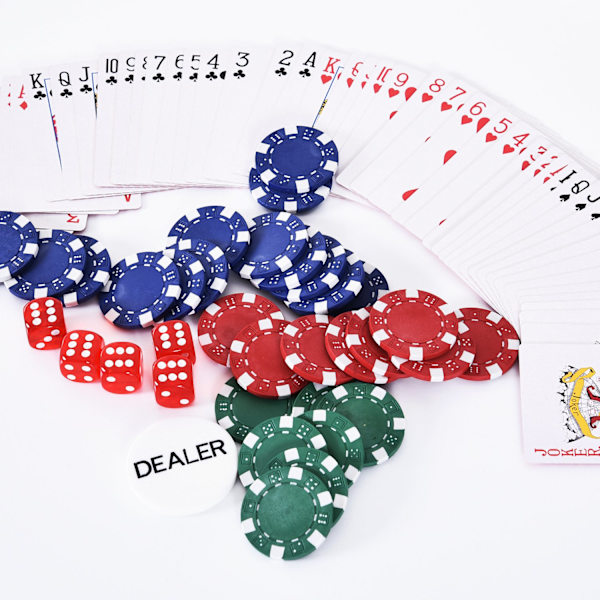 Poker Case Setti 300 Pelimerkkiä 2 Korttipeliä 5 Noppaa Alumiinikoteloa Polystyreeniä Casino Nights 38X20.5X6.5Cm