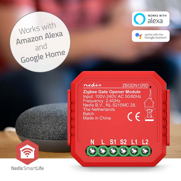 SmartLife Power Switch | Zigbee 3.0 | 2,5 W | Terminalforbindelse | App tilgængelig til: Android™ / IOS