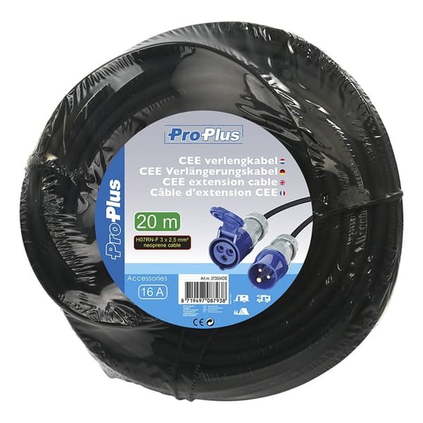 CEE forlængerkabel 20M 3x2,5mm²