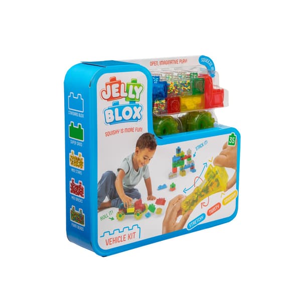 Jelly Blox lastbilsæt, 35 bløde sanseelementer