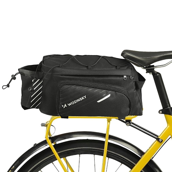 Cykelbagageväska med axelrem 9l regnskydd svart