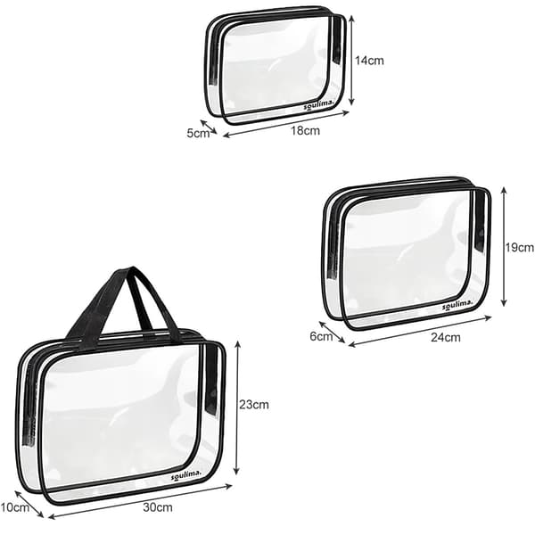 Transparent necessär 3in1 Soulima 21448