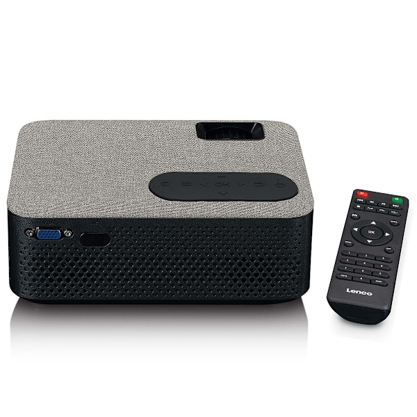 HD 720P LCD-projektor med Bluetooth grå