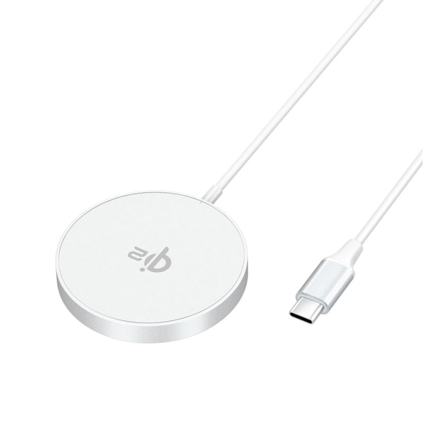Sign Qi2 USB-C trådløs oplader med MagSafe 15W - Hvid