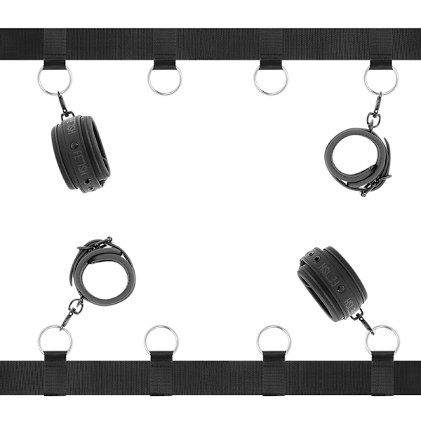 Fetish Submissive - Lyxiga sängklipsar med noprenfoder