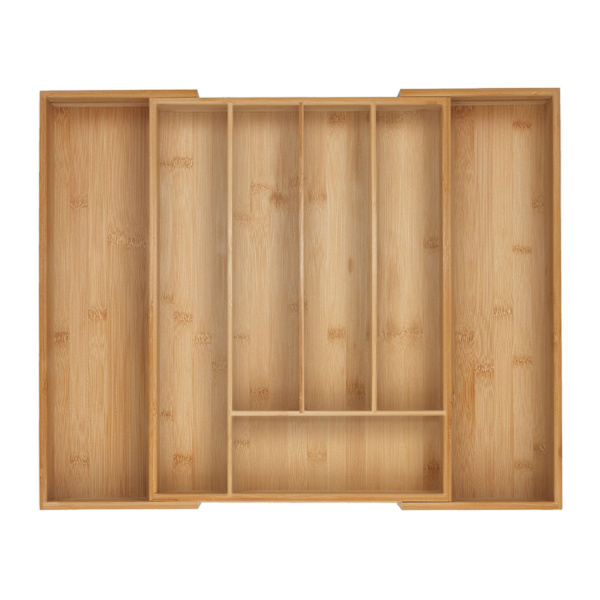 Bambu bestickbricka, justerbar låda