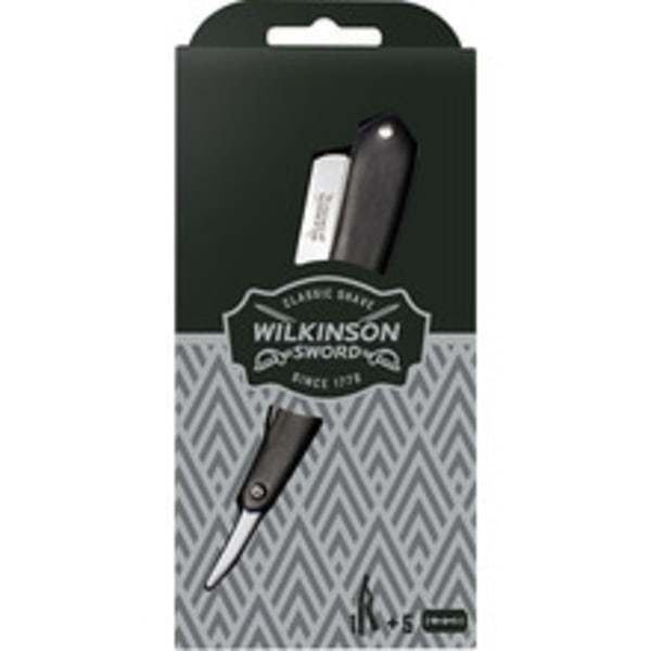 Wilkinson Sword - Cut Throat + Double Edge Blades ( 5 pcs ) - Razor + spare razor blades