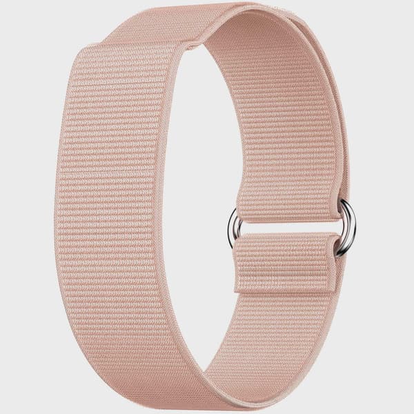 Fitnesstracker uden display, lyserøde og blå remme
