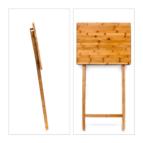 Fällbart sidobord i bambu