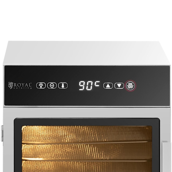 Mattorkare för svamp, frukt, grönsaker, örter, 6 ställ, 30-90 C, 500 W
