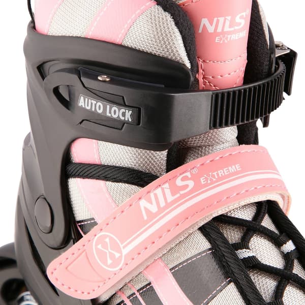 2-i-1 Pink-White Inline & skøjter, størrelse M (35-38)