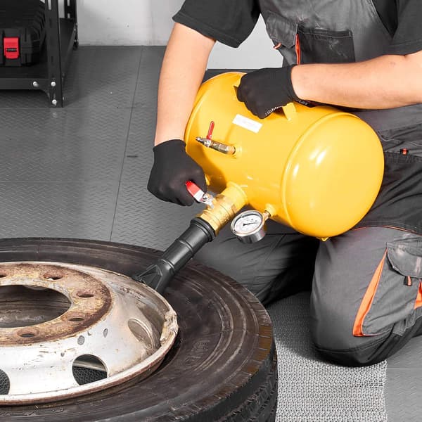 Luftdäcksfyllare för däck med kanttråd, 5 gallon, 87–116 psi