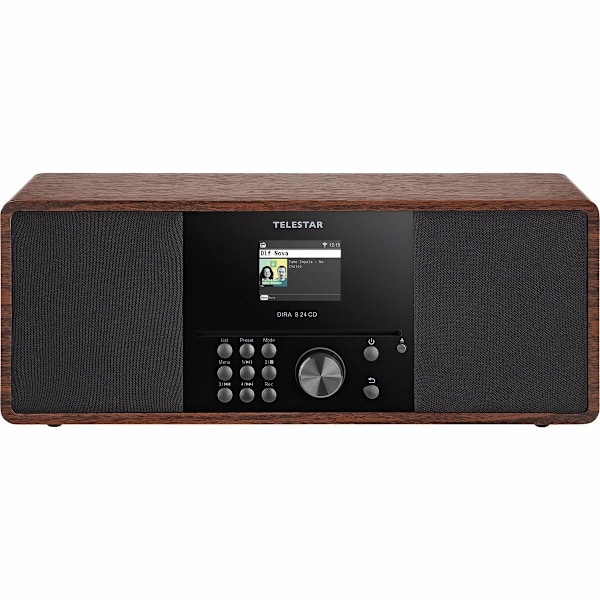 Telestar DIRA S 24 CD DAB+ / FM Stereo Radio med CD-spelare Trä