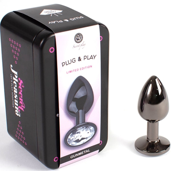 Secretplay - Gunmetal Butt Plug Pieni koko 7 cm
