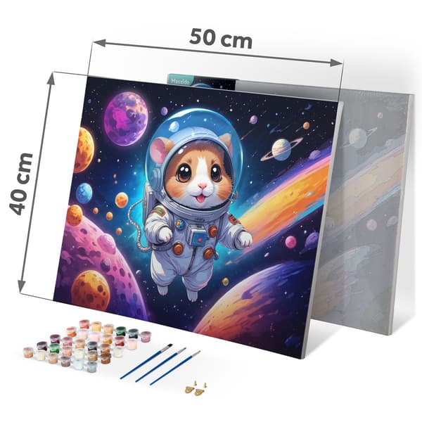 Maleri efter tal 40x50 cm Massido Astronaut