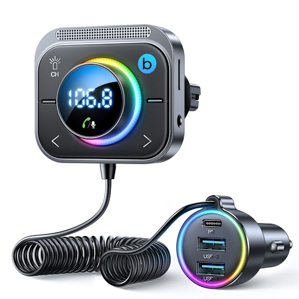 SiGN-autolaturi 30 W (2xUSB-A / USB-C PD) - musta