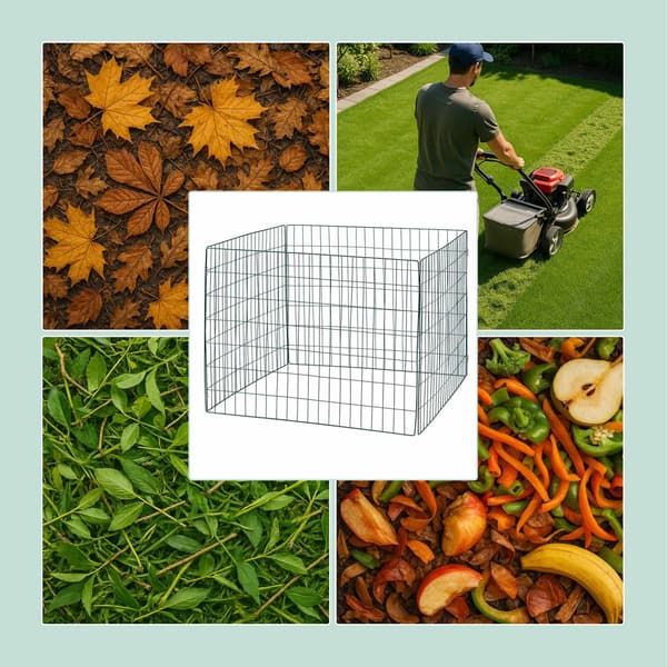 Kompostgaller i metall, 3-pack