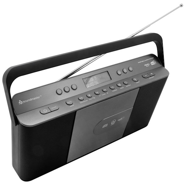 Radio Snabbval CD Bärbar RCD1870SW Svart/Silvergrå