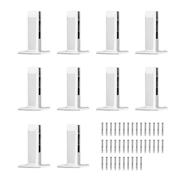 Klämmor för glasräcken, 10-pack, rostfritt stål 304, 8–12 mm