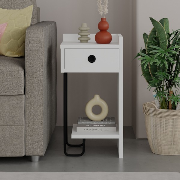Natbord Sirius Right - Hvid