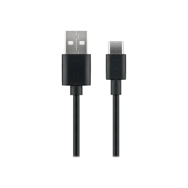 MicroConnect - USB-kabel - 24 pin USB-C (hane) till USB (hane) - USB 2.0 - 3 A - 3 m - svart
