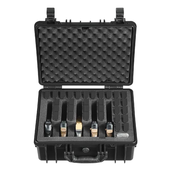 Hårt pistolfodral, IP67 vattentät, specialskum, TSA