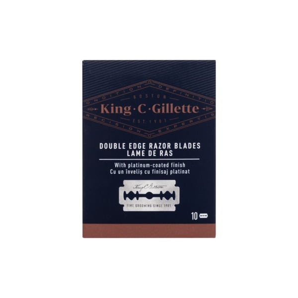 Gillette - King C. Double Edge Safety Razor Blades - For Men, 10
