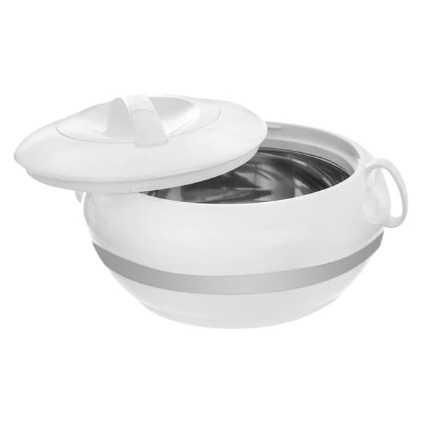 Mattermos i plast og rustfrit stål, holder på varmen i 2 timer