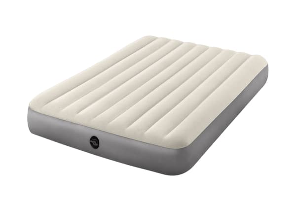 Velour Luftmadrass, 203x152 cm, Queen Size