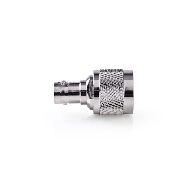 Satellite & Antenn Adapter | N Hane | BNC Hona | Nickelplaterad | 50 Ohm | Rak | Metall | Silver | 10 st. | Kuvert