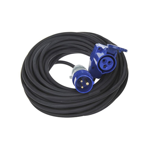 CEE jatkokaapeli 30M CEE-kulmaliittimellä + Schuko-liitin 3x2,5mm²