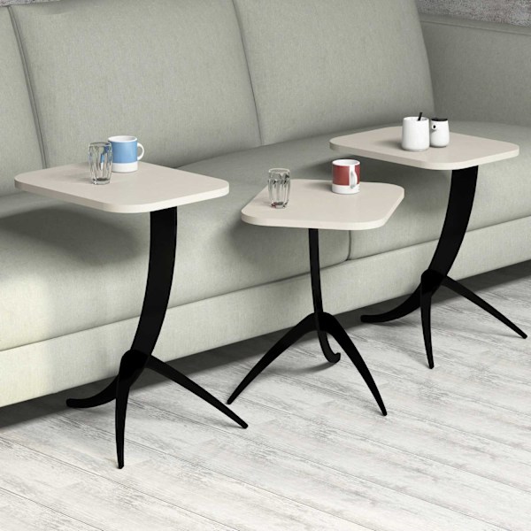 Redebord (3 stykker) Pion - Creme