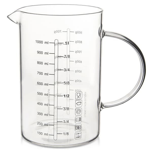 Köksmått i glas 1 l