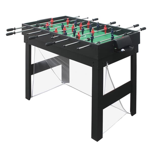 20-i-1 multispilsbordsæt – sort, MDF, 81x107x60,5 cm