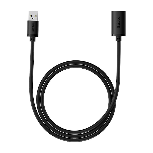 USB 2.0 jatkojohto 1,5 m, musta