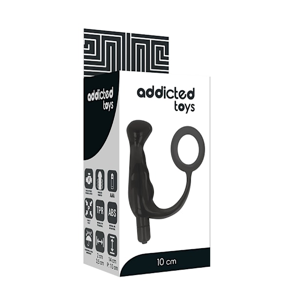 Addicted Toys - Vibrator Prost Tico Sort 10 Cm