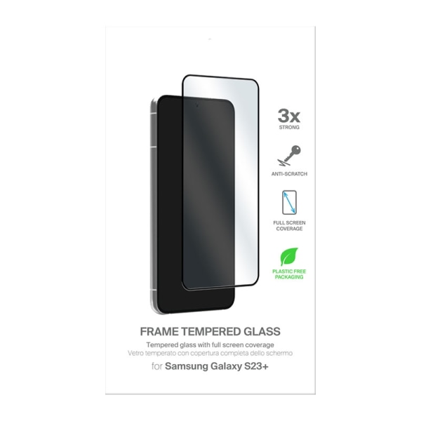 PURO Frame Tempered Glass - Härdat glas för Samsung Galaxy S23+